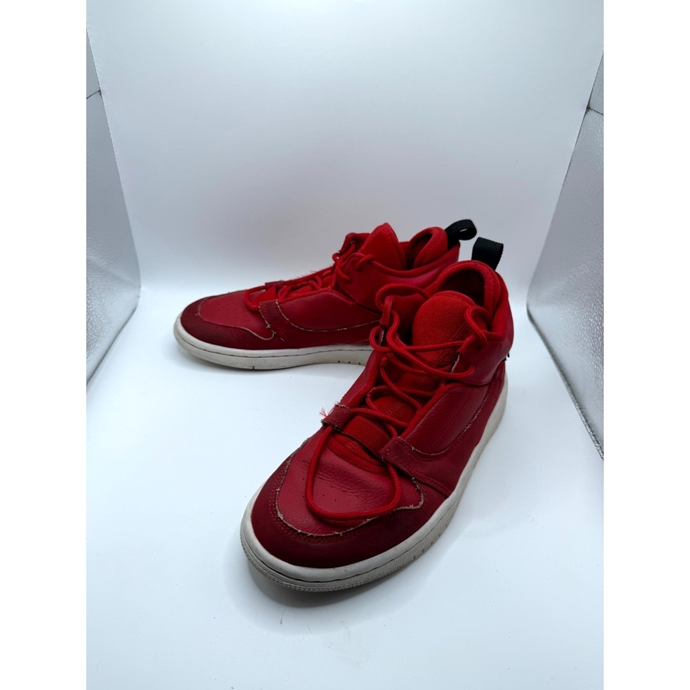 Nike Air Jordan Fadeaway GS AO1331-600 Kids 5 Sneaker Gym Red Leather Basketball